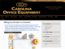 Tablet Screenshot of carolinaofficeequipment.com